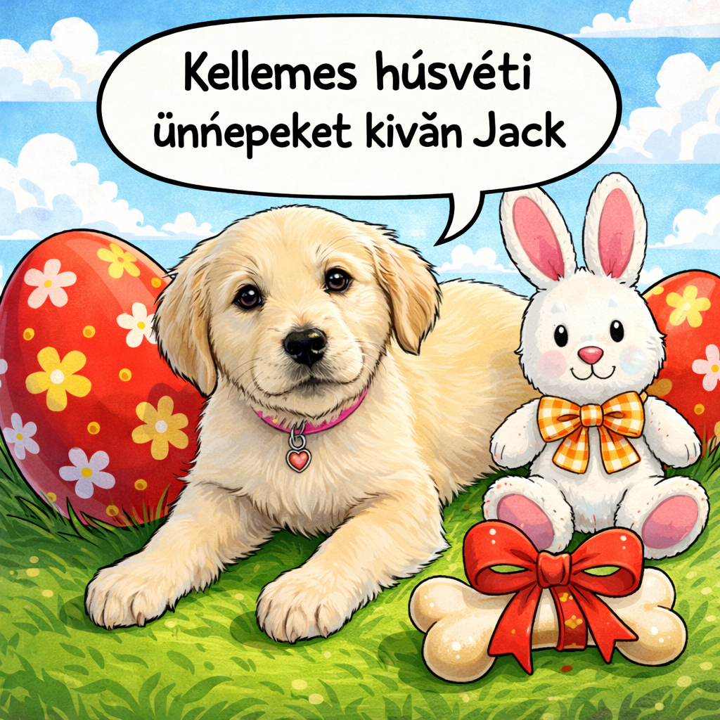 Kellemes húsveti ünnepeket rajz